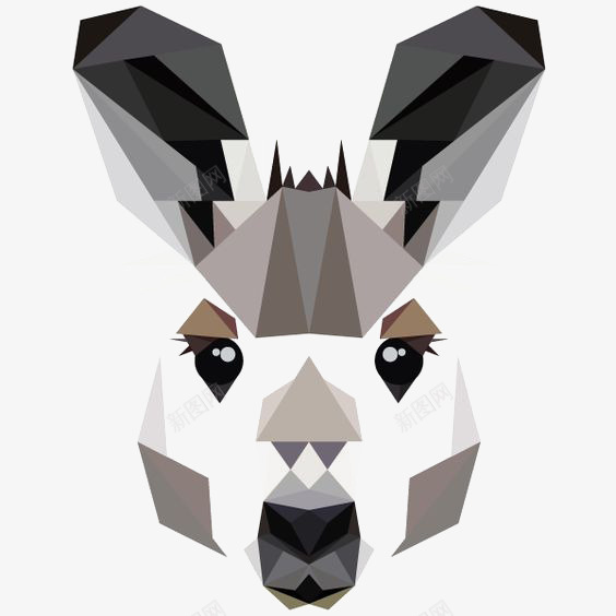 兔子png免抠素材_新图网 https://ixintu.com 兔子头像 几何图形 动物 可爱兔子 小兔子 简约兔子