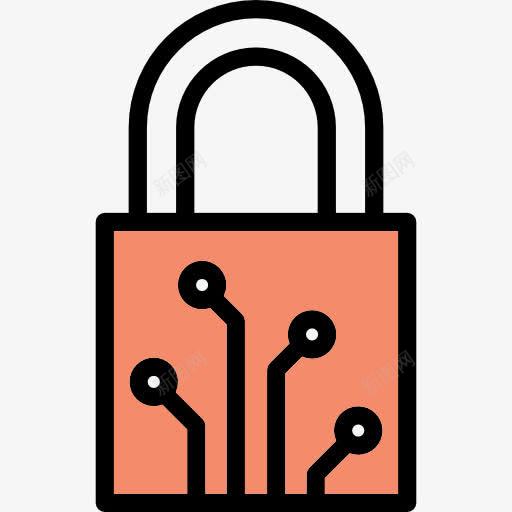 挂锁图标png_新图网 https://ixintu.com 安全 家庭自动化 技术 挂锁 智能家居 锁