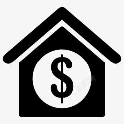 房地产符号房屋销售价格图标高清图片