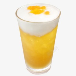 芒果味奶芒果奶盖高清图片