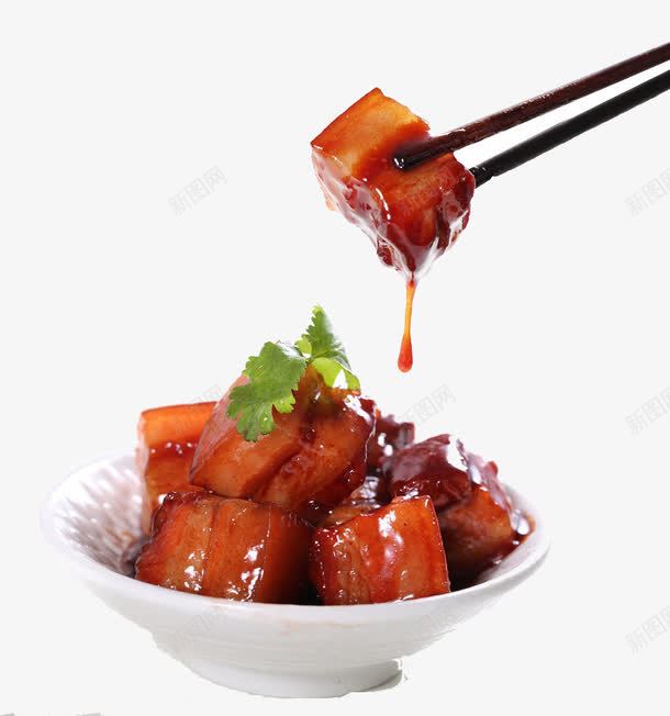 红烧肉png免抠素材_新图网 https://ixintu.com 中国菜 中式菜品 家常菜 热菜 红烧肉 美味 餐饮美食