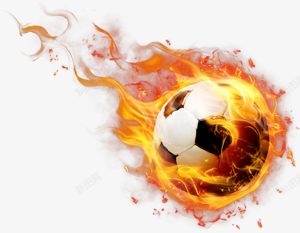 火焰围绕的足球手绘图png免抠素材_新图网 https://ixintu.com 火焰 点燃的 燃烧的 足球 足球运动 足球运动员