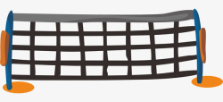 网球网可爱小清新装饰海报装饰球网高清图片