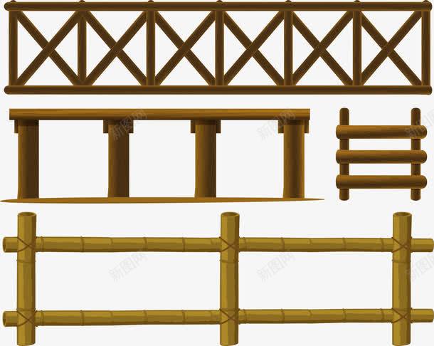 木质栅栏png免抠素材_新图网 https://ixintu.com 围栏 木质 栅栏 栏杆 矢量素材