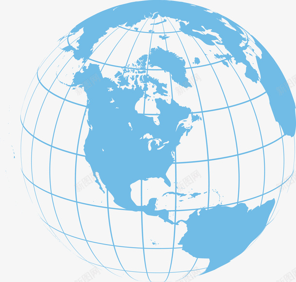 卡通蓝色线条地球图png免抠素材_新图网 https://ixintu.com 世界地图实景 卡通地球 地球 地球仪 地球图 手绘地球 点 点线地球 球 球体 矢量地球 线
