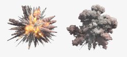 爆炸蘑菇云背景图片导弹爆炸烟雾高清图片