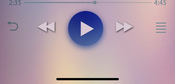 播放器音乐播放器UI图标psd_新图网 https://ixintu.com UI iPhone界面 播放器 音乐