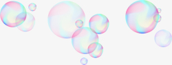 彩色的泡泡手绘彩色泡泡矢量图高清图片