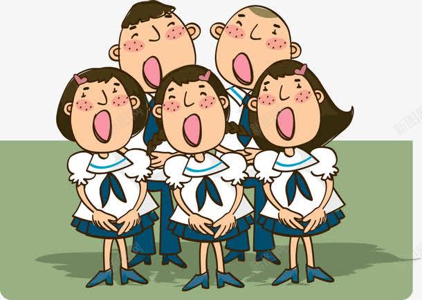 合唱团学生png免抠素材_新图网 https://ixintu.com 人物 合唱 合唱团 合唱团免费下载 学生 歌唱团 男女合唱
