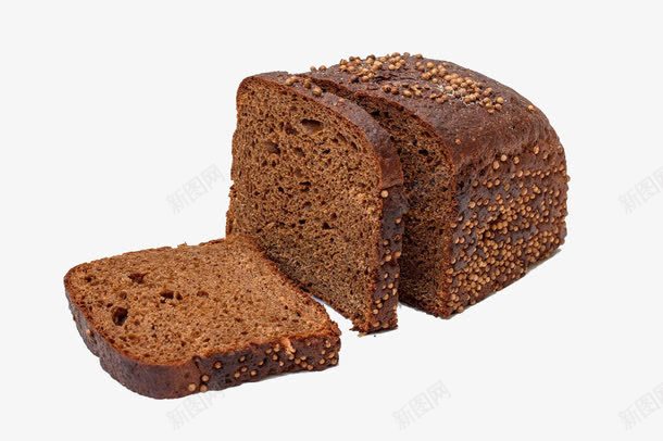 黑麦面包片png免抠素材_新图网 https://ixintu.com 实物 烘焙 美食 西餐 面包 面包片 黑麦面包