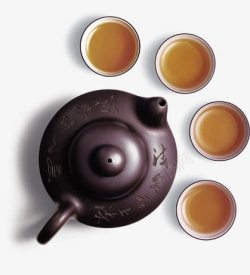 紫砂品茗杯经典紫砂壶茶艺生活高清图片