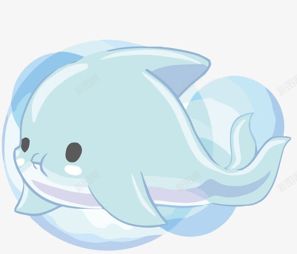 海豚png免抠素材_新图网 https://ixintu.com 卡通 可爱 哺乳动物 大海 海洋 海豚 海豚logo 萌 蓝色
