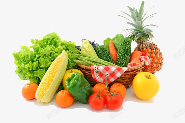 新鲜蔬果png免抠素材_新图网 https://ixintu.com 新鲜蔬果 水果 蔬菜 超市展板元素