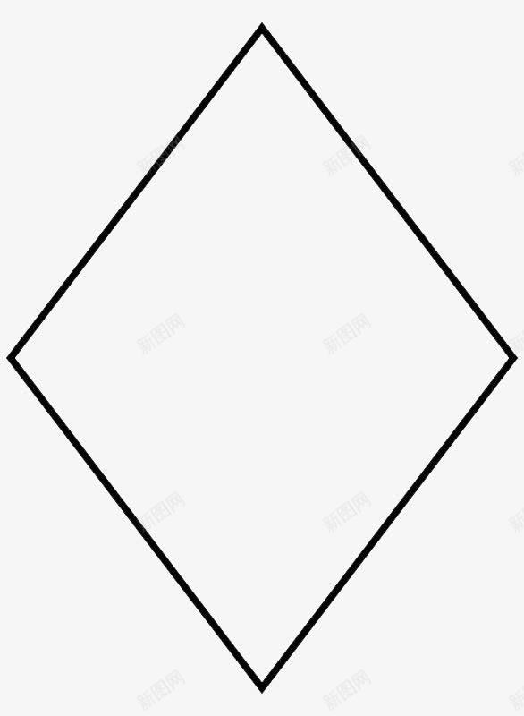 平行四边形图png免抠素材_新图网 https://ixintu.com 几何 平面 矩形 设计 黑白图片