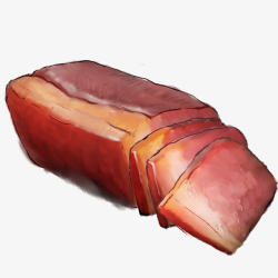 肉片腊肉卡通腊肉高清图片