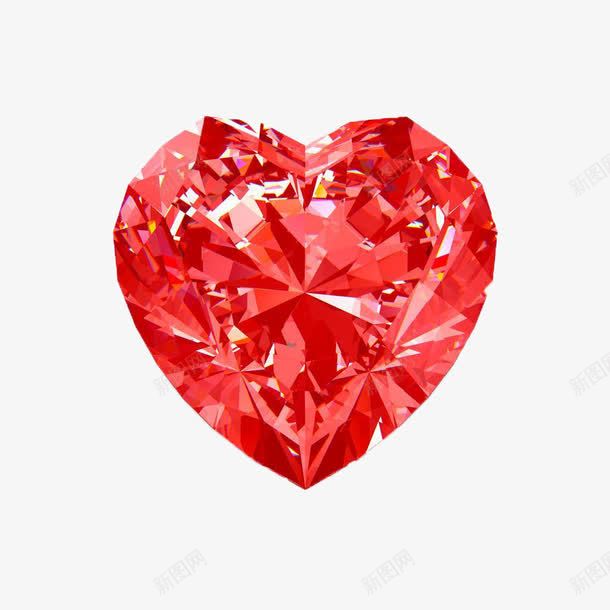 晶莹剔透的心型宝石png免抠素材_新图网 https://ixintu.com 宝石 晶莹剔透 红宝石 红心宝石 钻石