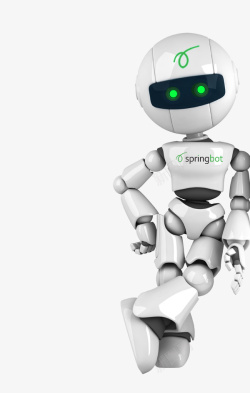 个性机器人白色智能机器人高清图片