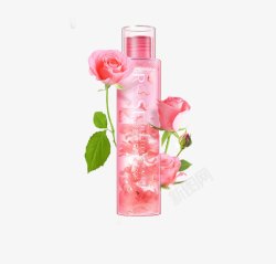 淡妆素派玫瑰深层清洁卸妆水高清图片