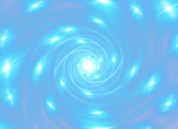 旋涡免抠炫酷蓝色光点旋涡高清图片