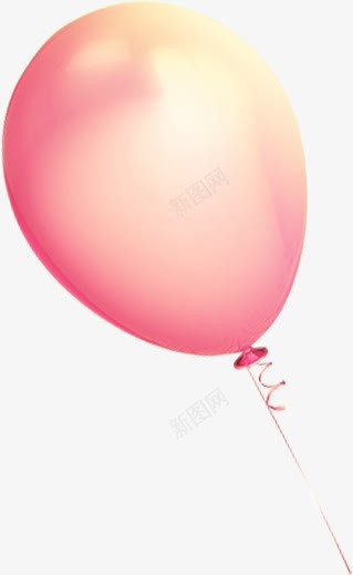 粉色气球装饰png免抠素材_新图网 https://ixintu.com 气球 粉色 装饰