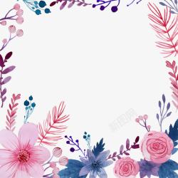 家纺装饰手绘玫瑰花卉背景高清图片