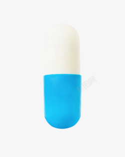 质料白蓝色药品胶囊实物高清图片
