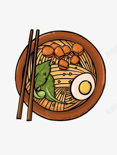 一碗卤肉面png免抠素材_新图网 https://ixintu.com 筷子 美食 肉类 鸡蛋