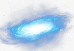 旋转星空蓝色星空高清图片