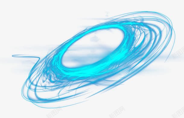 蓝色能量场的环绕png免抠素材_新图网 https://ixintu.com 环绕 能量 蓝色