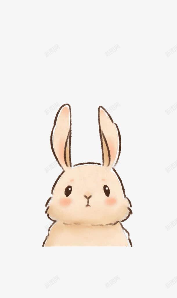 长耳朵兔子png免抠素材_新图网 https://ixintu.com 兔宝宝 兔年 可爱卡通兔兔 手绘水彩图 简笔画五官素材 简笔画法素材 粉粉兔