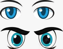 眼睛LOGO设计扁平眼睛动画眼睛图标高清图片