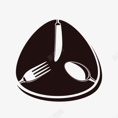 钢木不锈钢西餐刀叉不锈钢餐具宣传用图标图标