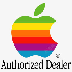 苹果立体彩色苹果IPHONElogo图标高清图片