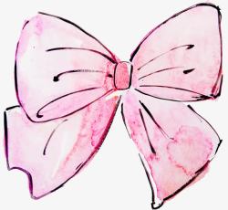 公主素材粉色蝴蝶结高清图片