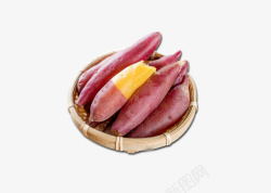 黄色布艺沙发实物图手绘红薯食物图高清图片