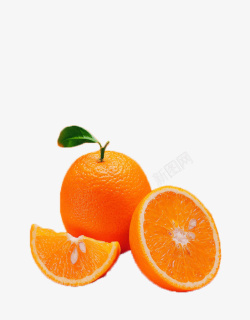 水果橙子句子一半橙子素材