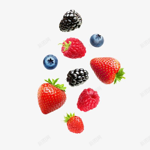 草莓蓝莓水果png免抠素材_新图网 https://ixintu.com 小清新 水果 水果酵素 草莓蓝莓水果 餐饮常用广告宣传png