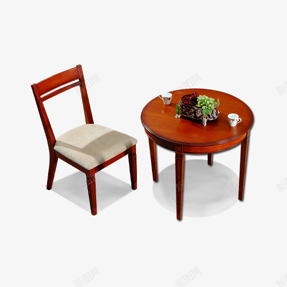 小圆桌和椅子psd免抠素材_新图网 https://ixintu.com 中式餐桌 圆桌 坐位 坐席 家具 家居 座位 木桌 桌子 椅子 茶几 餐桌 饭桌