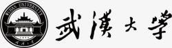 校徽武汉大学logo矢量图图标高清图片