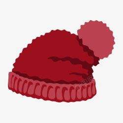 红色针织帽子卡通帽子高清图片