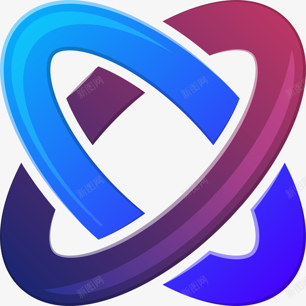 时尚立体几何企业标志logo矢量图图标