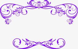紫色花纹彩蛋紫色梦幻婚礼花纹装饰高清图片