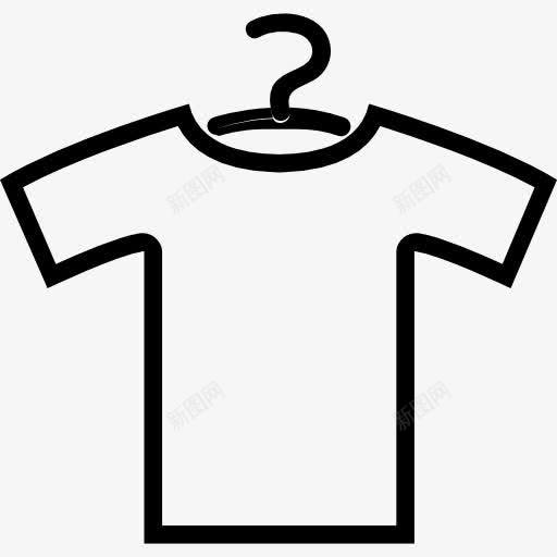 衬衫的轮廓挂图标png_新图网 https://ixintu.com T恤 时装 衣架 衬衫 衬衫的轮廓