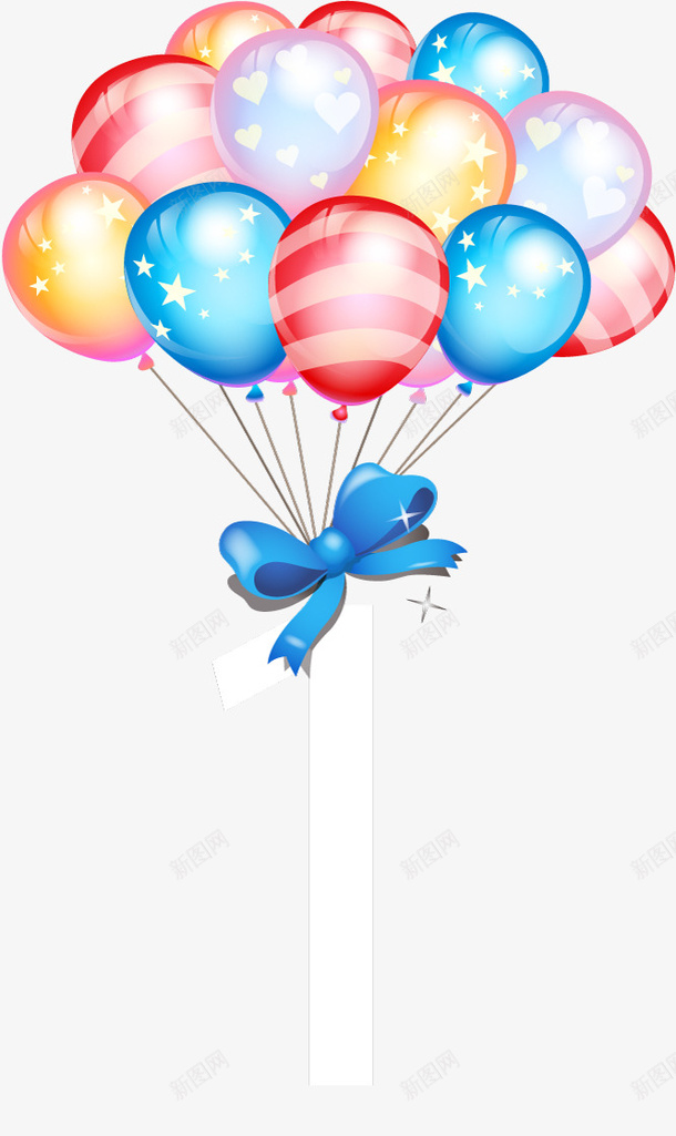 生日彩色气球png免抠素材_新图网 https://ixintu.com 彩色 数字 气球 气球墙 生日布置 蝴蝶结 鼠