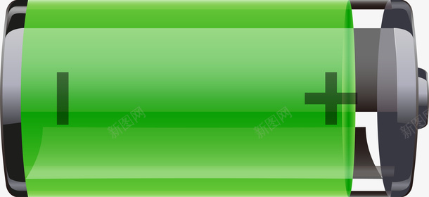 绿色电池80电量矢量图图标图标