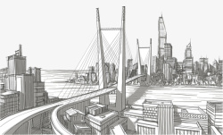 城市立交桥现代大都市高清图片