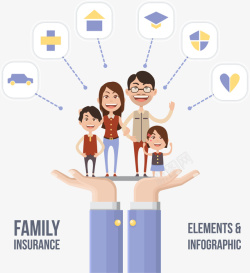 家庭保险家庭安全保险矢量图高清图片