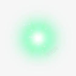 绿色光晕绿色光晕白点效果元素高清图片