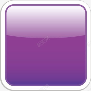 手绘紫色卡片边框图标图标