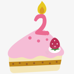 生日蛋糕组成的数字蓝莓数字二蛋糕矢量图高清图片